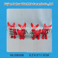 Hot sale ceramic reindeer candle holder for christmas present